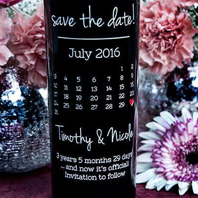 Calendar Etched Wine